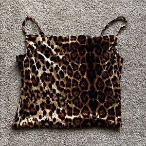 Wild Elegance Leopard Print Camisole